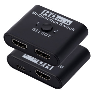 Sélecteur HDMI bidirectionnel vidéo 2 en 1 sortie 4K HD SH25186-20