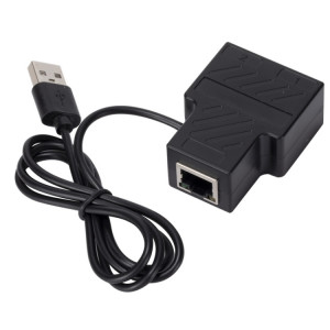 OZHW1 RJ45 1 à 2 adaptateur répartiteur réseau 100M LAN Ethernet connecteur femelle SH25321576-20