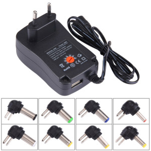 Adaptateur enfichable mural universel de 30W avec port USB 5V 2.1A, embouts: 6 PCS, longueur du câble: environ 1,2 m SH25811321-20