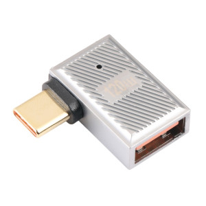 Adaptateur de charge USB-C / Type-C mâle vers USB femelle 10 Gbps à courbure latérale à 90 degrés SH26041482-20