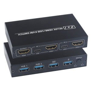 Commutateur AM-KVM201CL 2x1 4Kx2K HDMI / USB / KVM SH26361644-20