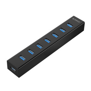 ORICO H7013-U3 ABS matériel bureau 7 ports USB 3.0 HUB avec 1 m câble USB (noir) SO024B468-20