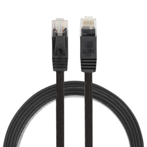 1m CAT6 câble LAN réseau Ethernet ultra-plat, cordon RJ45 (noir) S1461B1447-20
