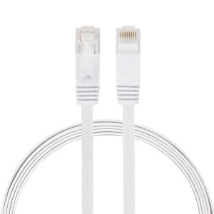 Câble réseau LAN plat Ethernet ultra-plat 1m CAT6, cordon RJ45 (blanc) S1461W1008-20
