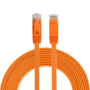 Câble réseau LAN plat Ethernet ultra-plat 3m CAT6, cordon RJ45 (Orange) S3464E1961-20
