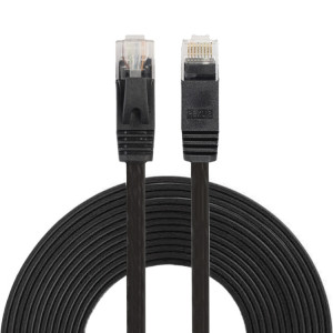 Câble réseau LAN plat Ethernet ultra-plat CAT6 5m, cordon RJ45 (noir) S5465B433-20