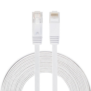 Câble réseau LAN plat Ethernet ultra-plat 8m CAT6, cordon RJ45 (blanc) S8467W349-20