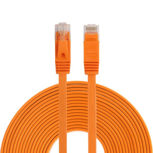 Câble réseau LAN plat Ethernet ultra-plat 10m CAT6, cordon RJ45 (Orange) S1468E1380-20