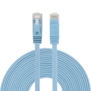Câble réseau LAN plat Ethernet ultra-plat 10m CAT6, cordon RJ45 (bleu) S1468L691-20