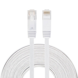 Câble LAN réseau Ethernet plat ultra plat 10m CAT6, cordon RJ45 (blanc) S1468W1656-20