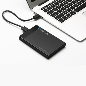 UGREEN US221 Boîtier HDD 2.5 pouces SATA vers USB 3.0 SSD Adaptateur Disque dur Boîtier Disque dur externe, Support UASP Protocol, Câble USB amovible SU512B1499-20