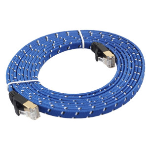 Câble de correction ultra plat d'or de 8m CAT-7 10 gigaoctet d'Ethernet pour le réseau LAN de routeur de modem, construit avec le connecteur RJ45 blindé S836441245-20