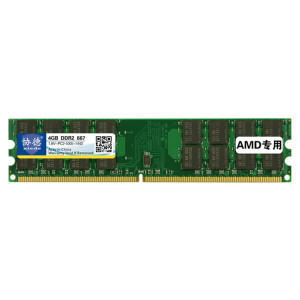 XIEDE X018 DDR2 667 MHz, 4 Go, module général de mémoire RAM AMD spéciale pour PC de bureau SX37851273-20