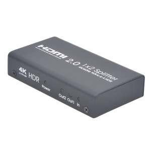 Répartiteur de commutateur Ultra HD 4K AYS-12V20 HDMI 2.0 1x2 (Noir) SH256B1110-20