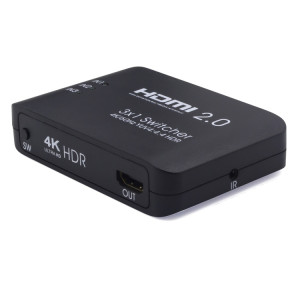 Répartiteur de commutateur Ultra HD 4K AYS-31V20 HDMI 2.0 3x1 (Noir) SH259B602-20