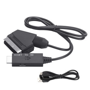 Câble Adaptateur Audio Vidéo Convertisseur Péritel Vers HDMI Compatible (Noir) SH588B162-20