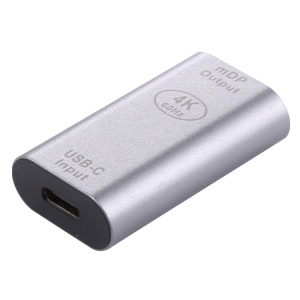 Adaptateur en alliage d'aluminium Type-C / USB-C Femelle vers Mini DP Femelle (Argent) SH945S1837-20