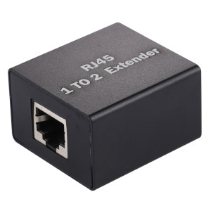 Rallonge de tête d'extension RJ45 1 à 2 en alliage d'aluminium (noir) SH947B130-20