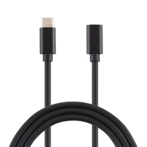 Câble de chargeur adaptateur secteur type-C / USB-C mâle à femelle, longueur: 1,5 m (noir) SH174B558-20