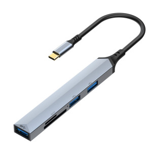 V253 5 en 1 USB-C/Type-C vers USB Adaptateur HUB de Station d'Accueil Multifonctionnel SH5714752-20