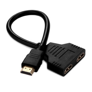Adaptateur de connecteur de câble HDMI version 1.4 mâle de 30 cm à double HDMI femelle SH6244552-20