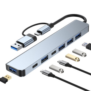 Adaptateur 7 en 1 USB 3.0 et Type-C / USB-C vers USB 3.0 USB 2.0 HUB SH6450763-20