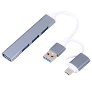 A-806 Adaptateur HUB 5 en 1 USB 3.0 et Type-C / USB-C vers USB 3.0 SH64541611-20