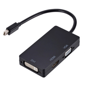 D1 Mini DP vers HDMI + Convertisseur multifonction 1080p DVI + VGA, Longueur du câble: 15cm (Blanc) SH533B1312-20