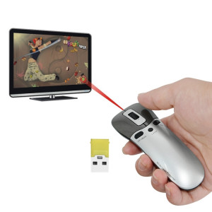 PR-05 2.4G sans fil 6D Gyroscope Fly Air Mouse Laser Pointeur Laser Pen Présentateur pour PC / Laptop Enseignement Conférence Discours SH657435-20