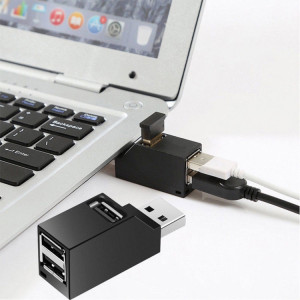 Mini HUB portable 3 x ports USB 2.0 avec cordon SH6599384-20