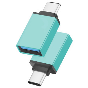 Alliage d'aluminium USB-C / Type-C 3.1 mâle vers USB 3.0 femelle adaptateur de données / chargeur, Adaptateur de données/chargeur USB-C / Type-C 3.1 mâle vers USB 3.0 femelle en alliage d'aluminium (bleu) SH660L1101-20