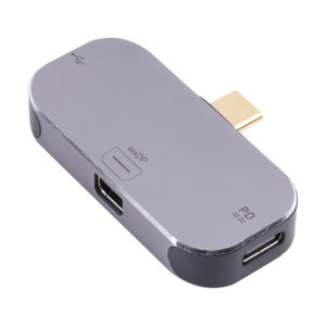 3 en 1 Homme USB-C / Type-C à Dual USB-C / Type-C + Mini DP Female Adaptateur SH67941942-20