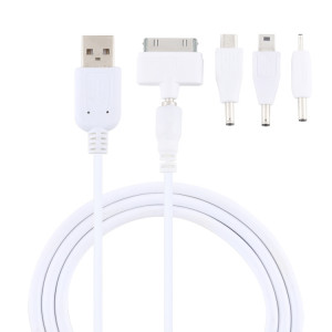 Câble de données multifonction 5 en 1 avec 4 adaptateurs, convient pour Mico USB / HDMI / Nokia 2.0 / iPhone 4 SH6896551-20