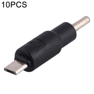 10 PCS 3,5 x 1,35 mm vers connecteur d'alimentation micro USB DC SH72191706-20