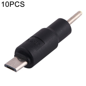 10 PCS 2,5 x 0,7 mm vers connecteur d'alimentation micro USB DC SH72201950-20
