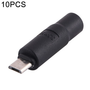 10 PCS 3,5 x 1,35 mm vers connecteur d'alimentation micro USB DC SH72251372-20