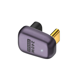 Adaptateur 240W USB-C/Type-C femelle vers USB-C/Type-C mâle 40Gbps U-Type avec lumière SH74971996-20