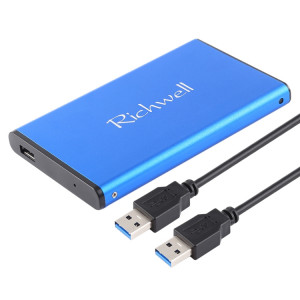 Richwell SATA R2-SATA-500GB 500GB 2,5 pouces USB3.0 Super Speed Interface Mobile Hard Drive Drive (Bleu) SR645L663-20