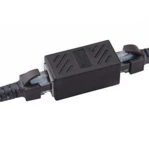 Réseau de cristal directement à travers la ligne de tête de ligne de connecteur de la tête à la tête RJ45 Extension de l'interface de l'appareil (noir) SC871B643-20