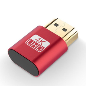 Adaptateur d'affichage virtuel VGA HDMI 1.4 DDC EDID Émulateur d'affichage sans tête à prise factice (rouge) SH422R1558-20