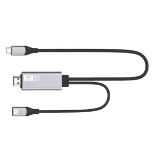 9572PD Câble adaptateur vidéo USB-C / Type-C mâle vers HDMI mâle 4K HD, longueur du câble: 1,8 m SH8456962-20