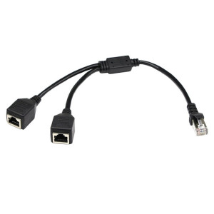 Adaptateur répartiteur de prise RJ45 réseau LAN Ethernet réseau 1 à 2 prises, longueur de câble: 25 cm SH8504381-20