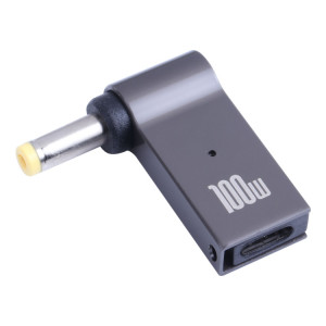 100W USB-C / TYPE-C femelle à dc 4.8x1.7mm Adaptateur de charge de l'ordinateur mâle SH8870971-20