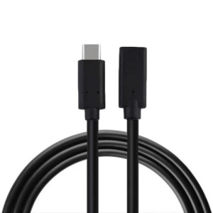 100W 20V 5A USB-C / Type-C Femelle vers USB-C / Type-C Mâle 4K Ultra-HD Câble d'extension de câble de données de synchronisation audio et vidéo, longueur du câble: 1 m (noir) SH986B672-20