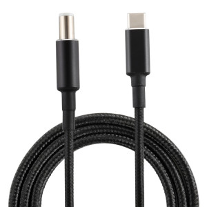 PD 100W 7,4 x 0,6 mm mâle vers USB-C / Type-C câble de charge d'alimentation en nylon mâle pour Dell, longueur du câble: 1,7 m SH9001993-20