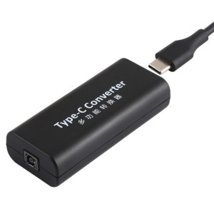 Adaptateur de connecteur d'alimentation femelle DC 4.5 x 3.0mm vers USB-C / Type C femelle avec câble USB-C / Type C de 15 cm SH96081134-20