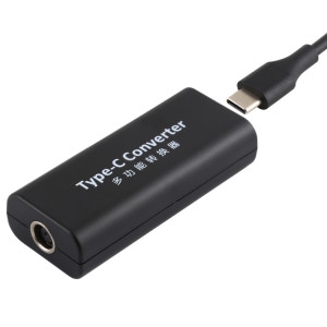 Adaptateur de connecteur d'alimentation femelle DC 7,4 x 0,6 mm vers USB-C / Type-C femelle avec câble USB-C / Type C de 15 cm SH9610459-20