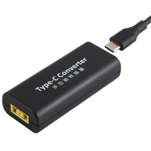 Adaptateur de connecteur d'alimentation femelle Big Square Femelle vers USB-C / Type-C avec câble USB-C / Type C de 15 cm SH9613867-20