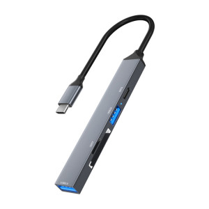 ADS-806C 5 en 1 USB-C / Type-C vers USB 3.0 + USB-C / Type-C + SD/TF + Station d'accueil HUB USB2.0 SH9701720-20