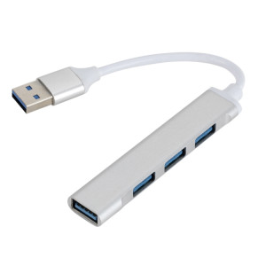 A809 USB 3.0 x 1 + USB 2.0 x 3 à USB 3.0 Adaptateur de moyeu de séparateur multi-fonction (argent) SH800S1842-20